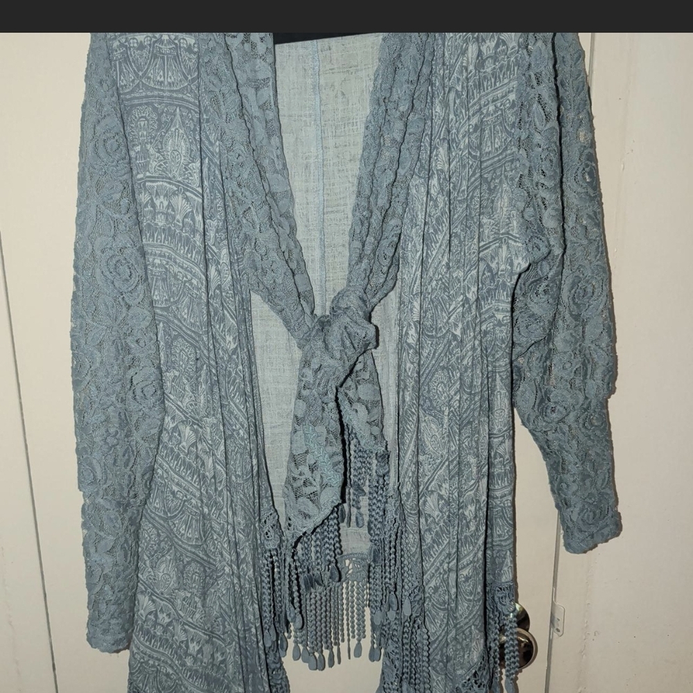 Pretty Angel Blue Lace Cardigan
